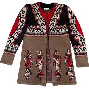 Rare Vintage Aztec Cardigan | Original Knits by Jean Sweet 70s, 80s Southwestern